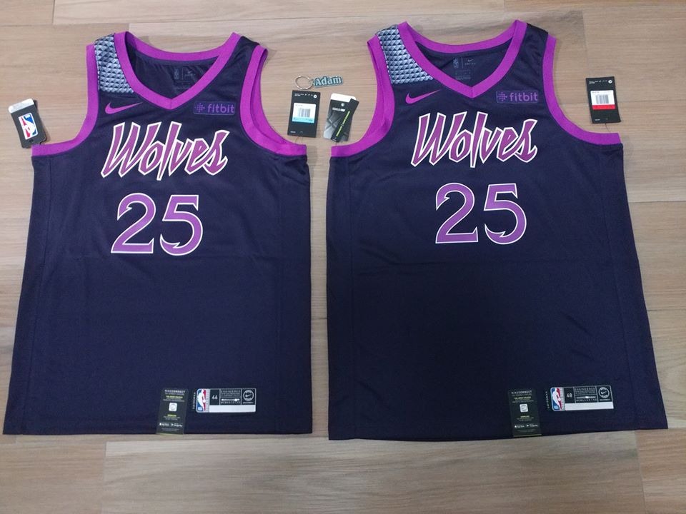 Derrick Rose Minnesota Timberwolves City Edition Jersey Prince
