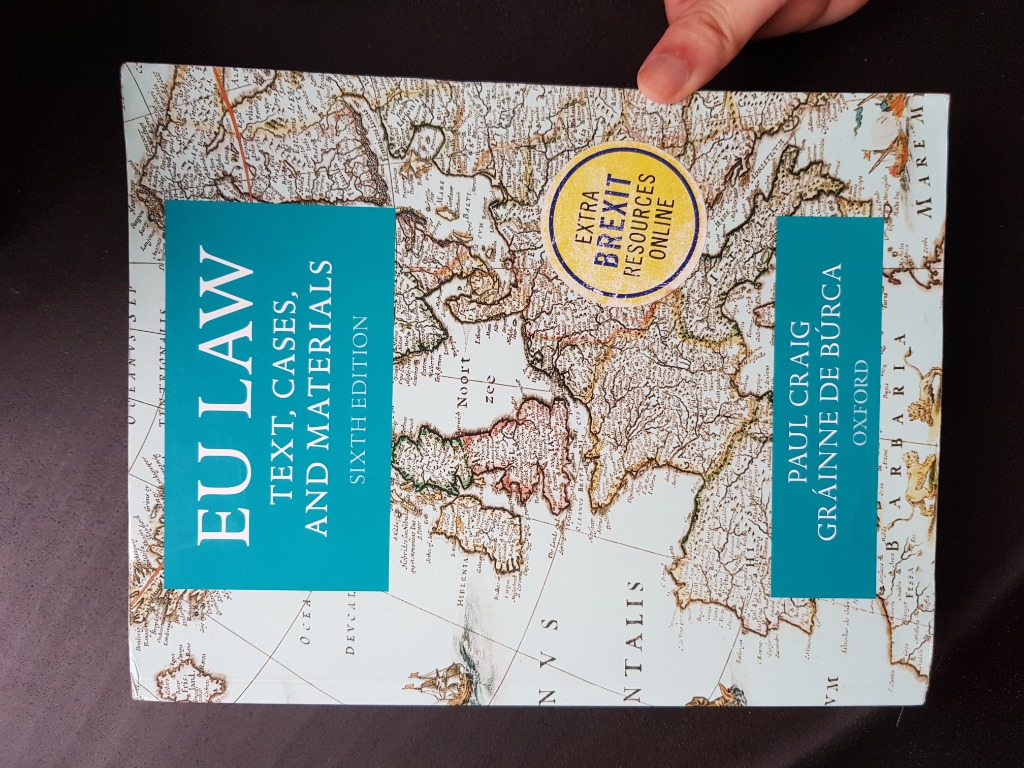 Eu Law Text Cases And Materials By Paul Craig Grainne De Burca 6th Edn Books Stationery Textbooks Tertiary On Carousell