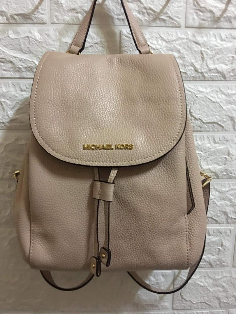 For Sale Michael Kors Riley MD Backpack Leather Pastel Pink Code 35F8GRLB2L
