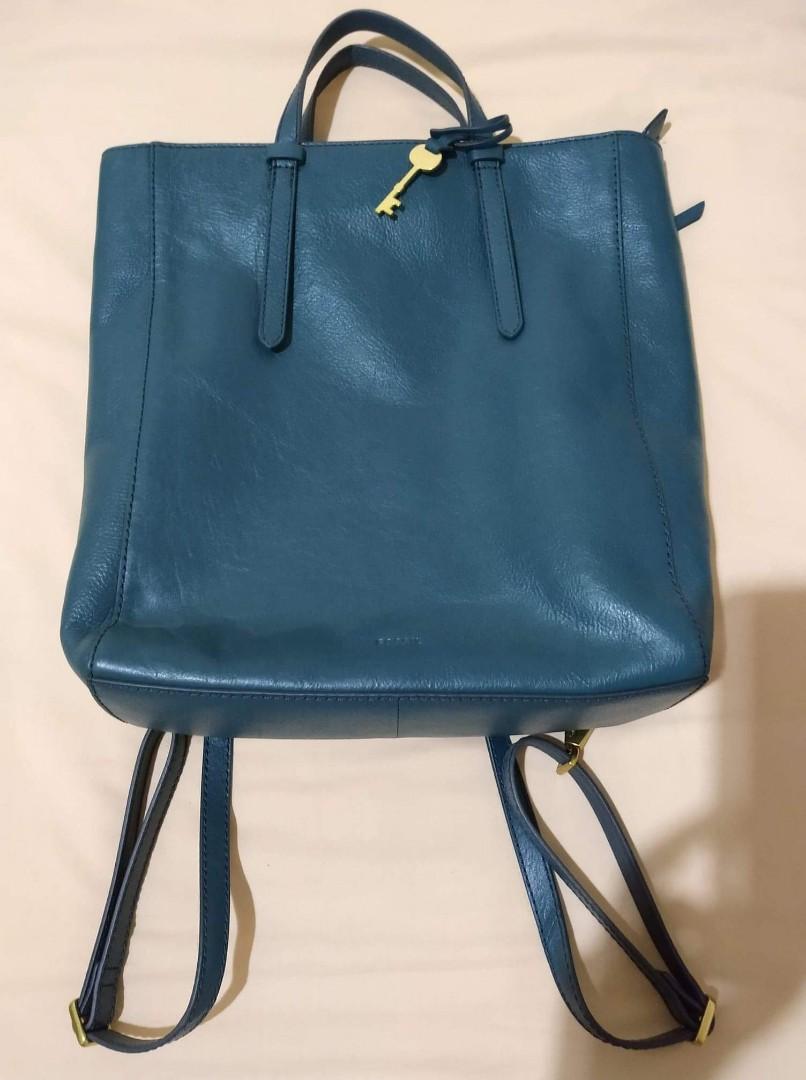 fossil camilla backpack indian teal VGC Fesyen Wanita Tas Dompet di Carousell