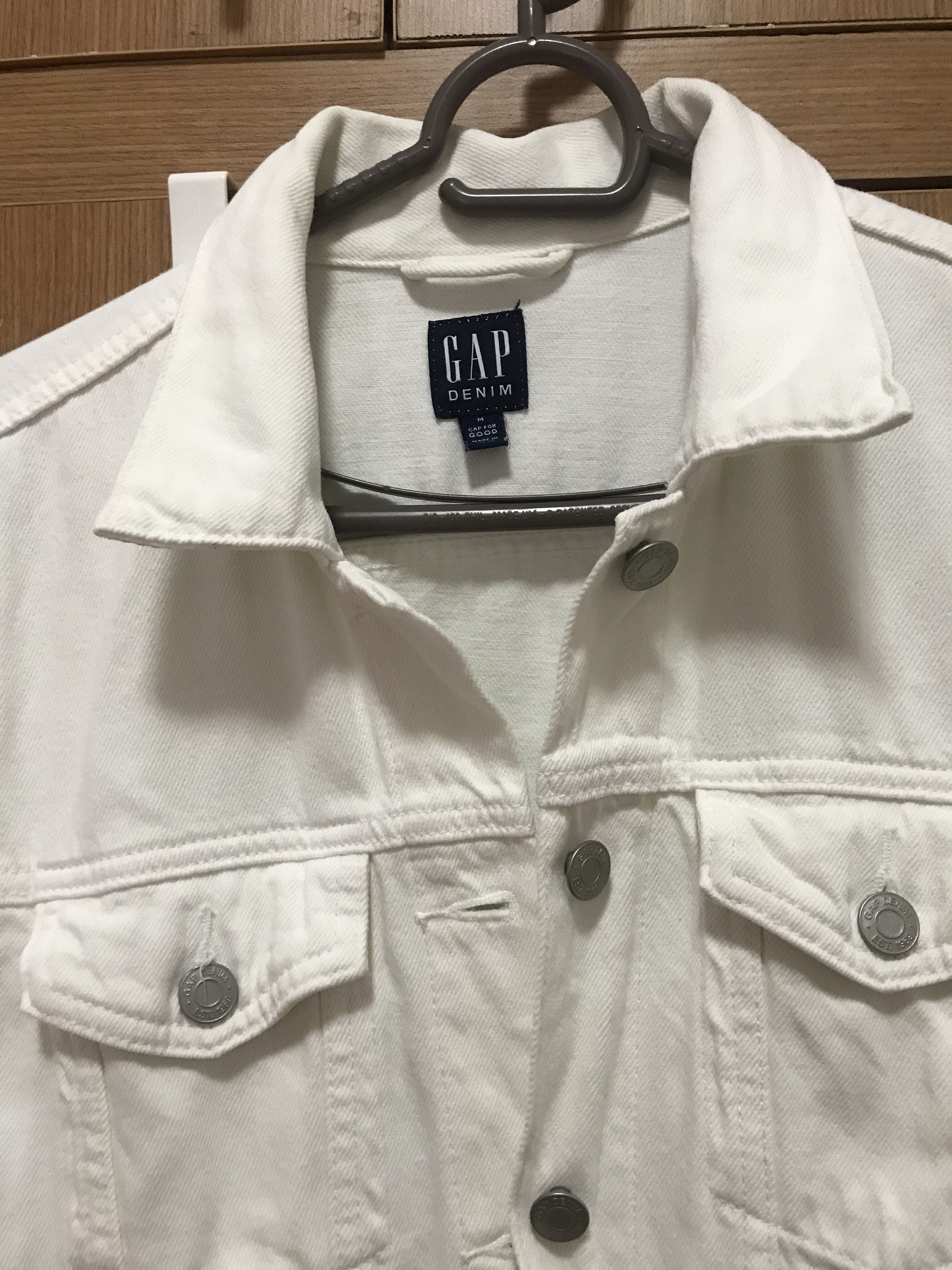 Gap white top jean jacket
