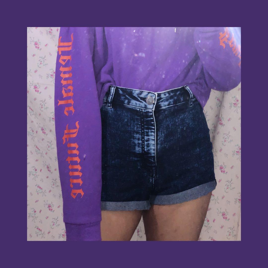 high waisted washed out jeans