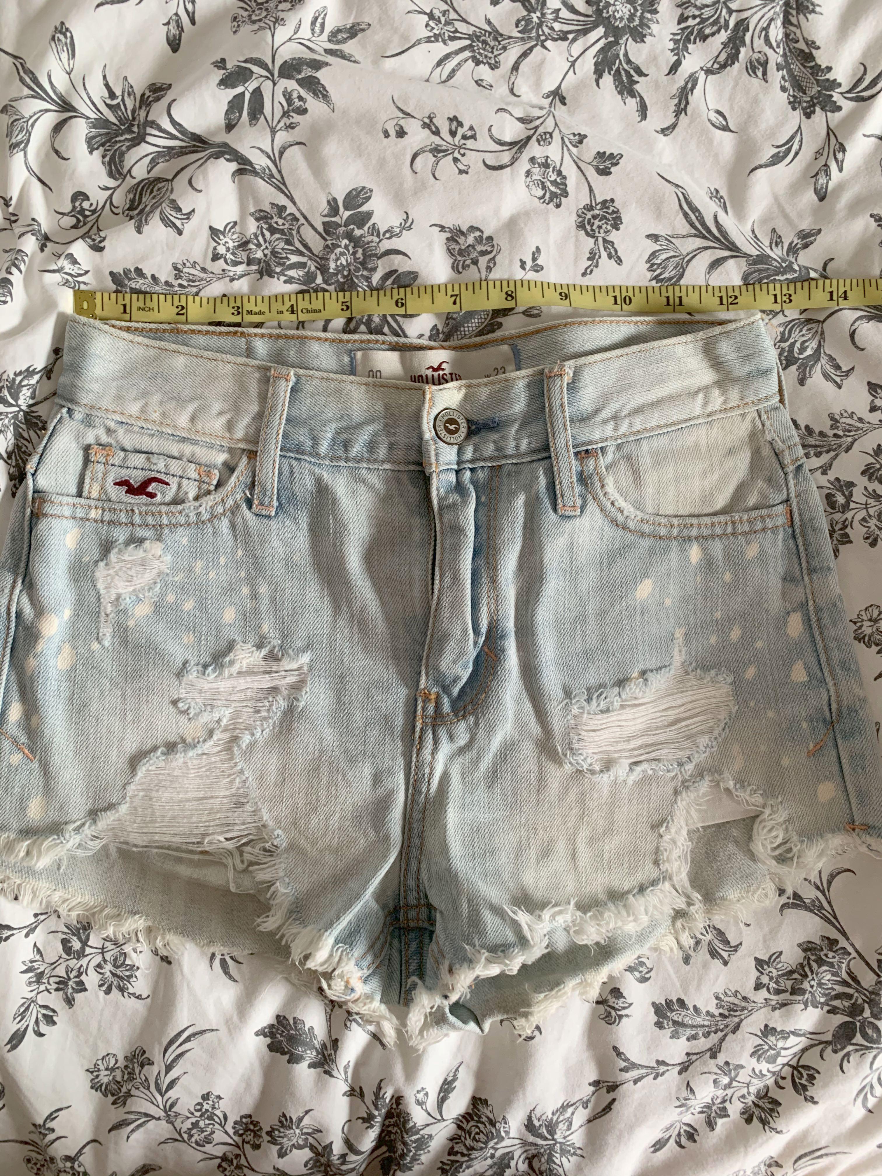 Hollister Ripped Jean Shorts Outlet 