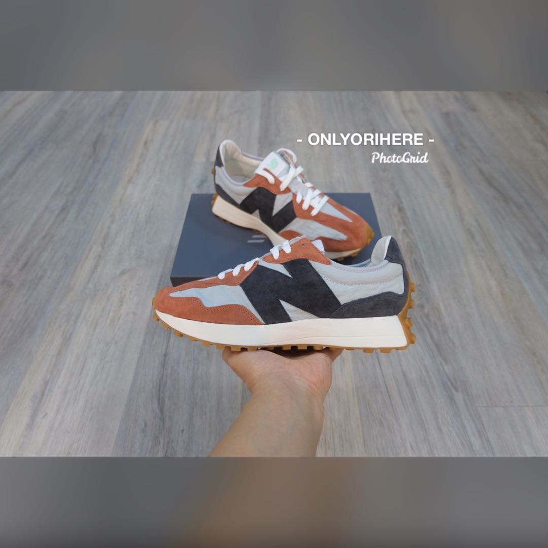 new balance 327 rust