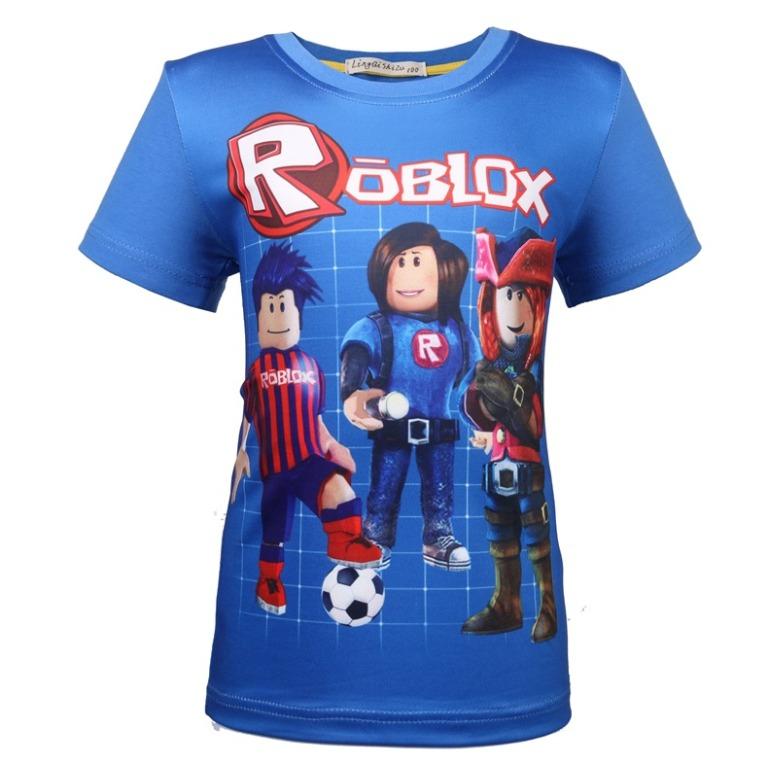 In Stocks Roblox T Shirt Roblox Blue Top Babies Kids Girls Apparel 4 To 7 Years On Carousell - shirt dm roblox