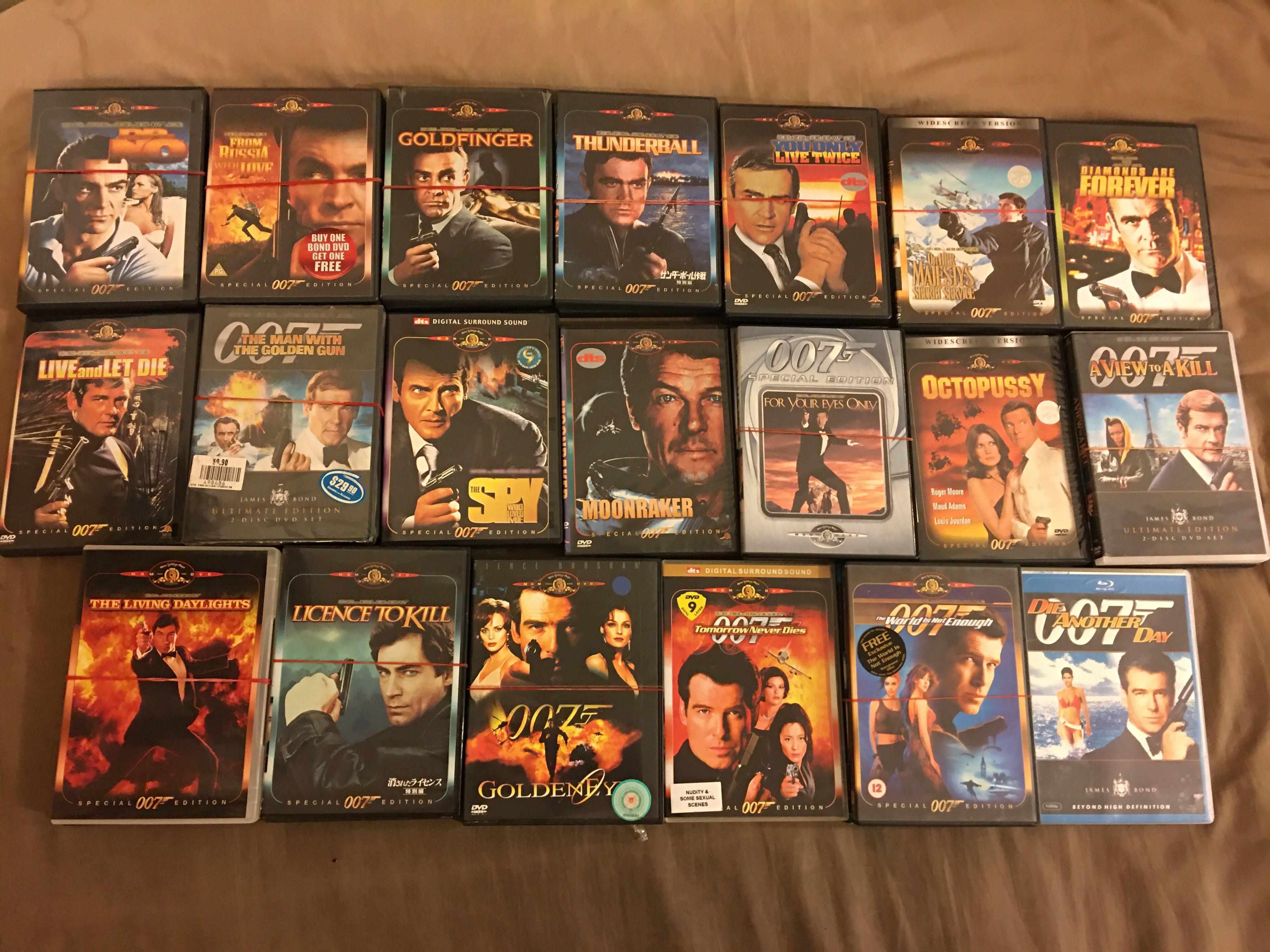 James Bond 007 Dvd From Sean Connery To Pierce Brosnan Music Media Cds Dvds Other Media On Carousell James Bond 007 Dvd From Sean Connery To Pierce Brosnan Music Media Cds Dvds Other Media On Carousell