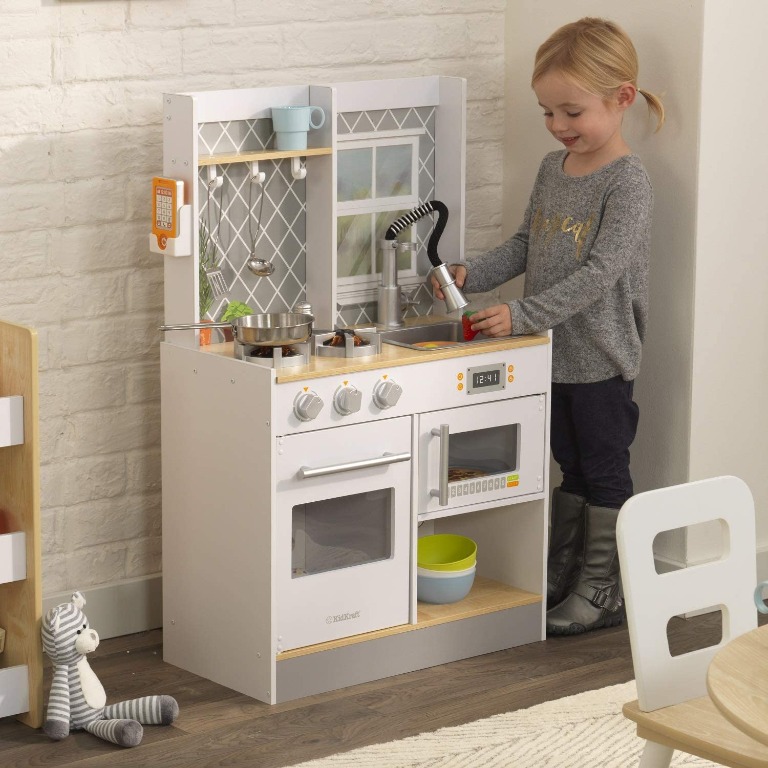 Kidkraft Let's Cook Modern Wooden Wood Play Kids Children ...