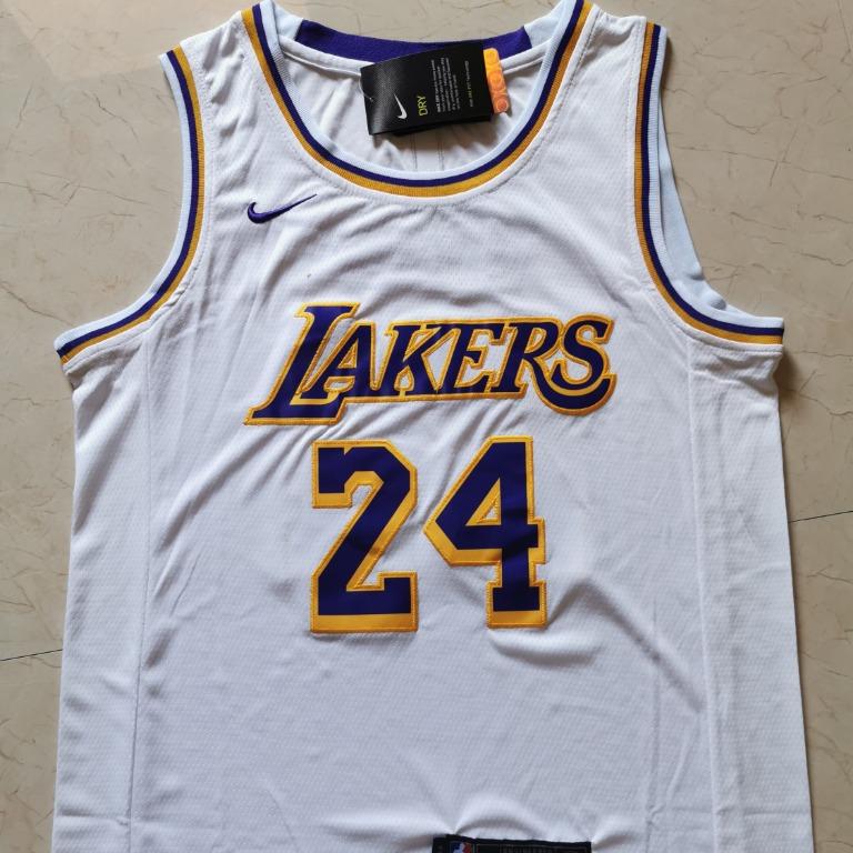 Kobe Bryant 24 Lakers White Nba Jersey Sports Athletic Sports Clothing On Carousell