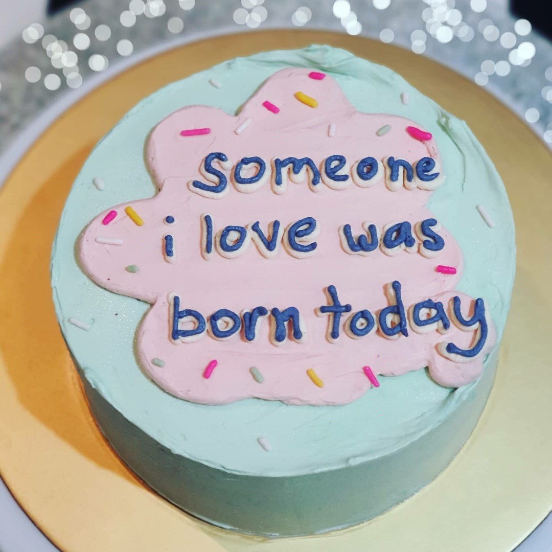 Korean Style Minimalist Cake Food Drinks Homemade Bakes On Carousell