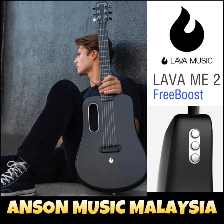 Lava Me 2 FreeBoost Acoustic Guitar w Ideal Bag 2 Black