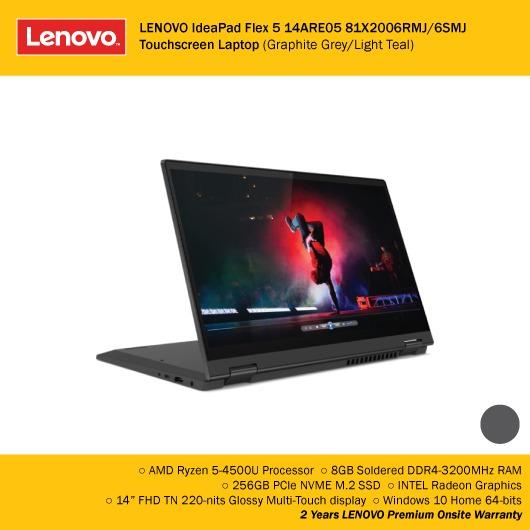 Lenovo Ideapad Flex 5 14are05 81x2006rmj 6smj Touchscreen Laptop Graphite Grey Light Teal Electronics Computers Laptops On Carousell