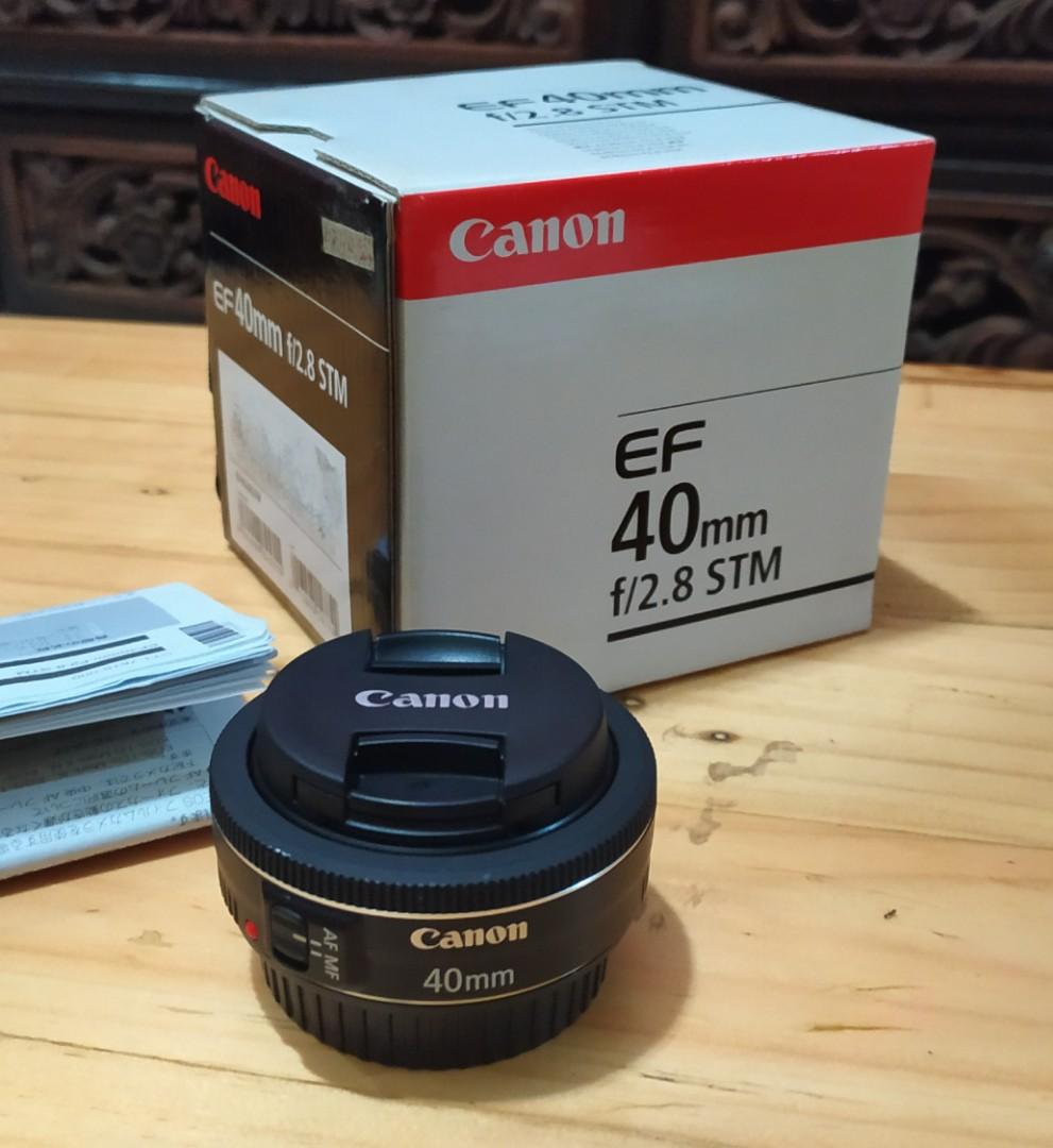 lensa canon ef 40mm f 2 8 stm bekas