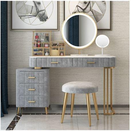 DAWN Luxury Dresser / Vanity / Nordic Dressing Table with Optional Mirror  and Stool, Furniture u0026 Home Living, Furniture, Tables u0026 Sets on Carousell