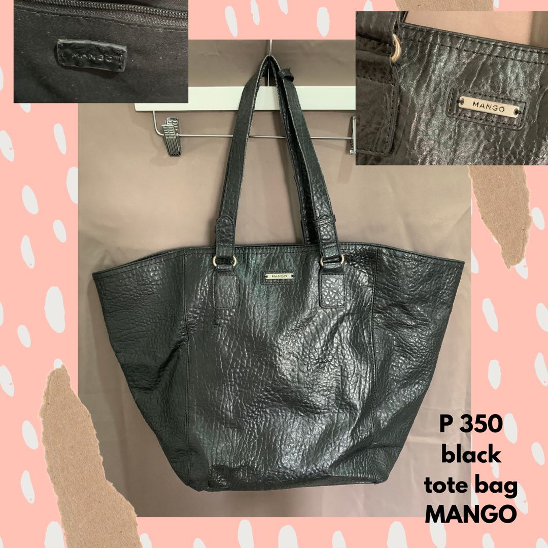 black tote bag mango