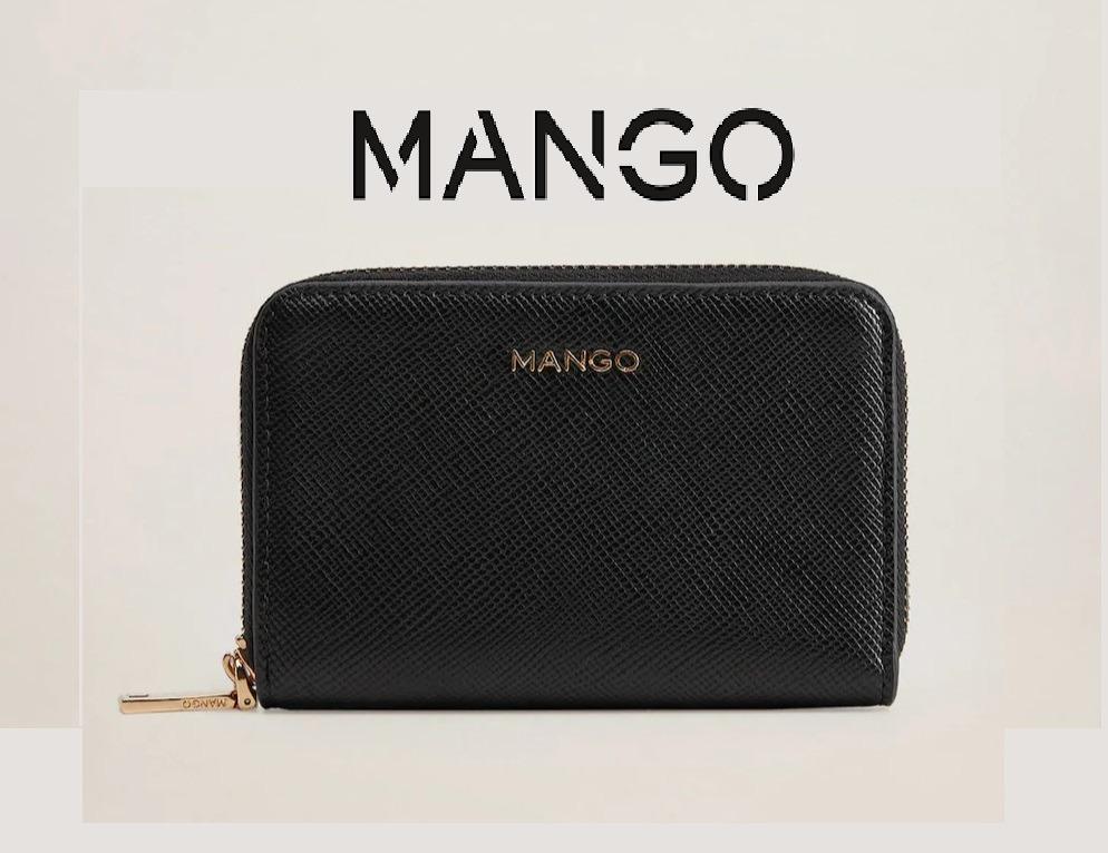 Mango saffiano wallet deals