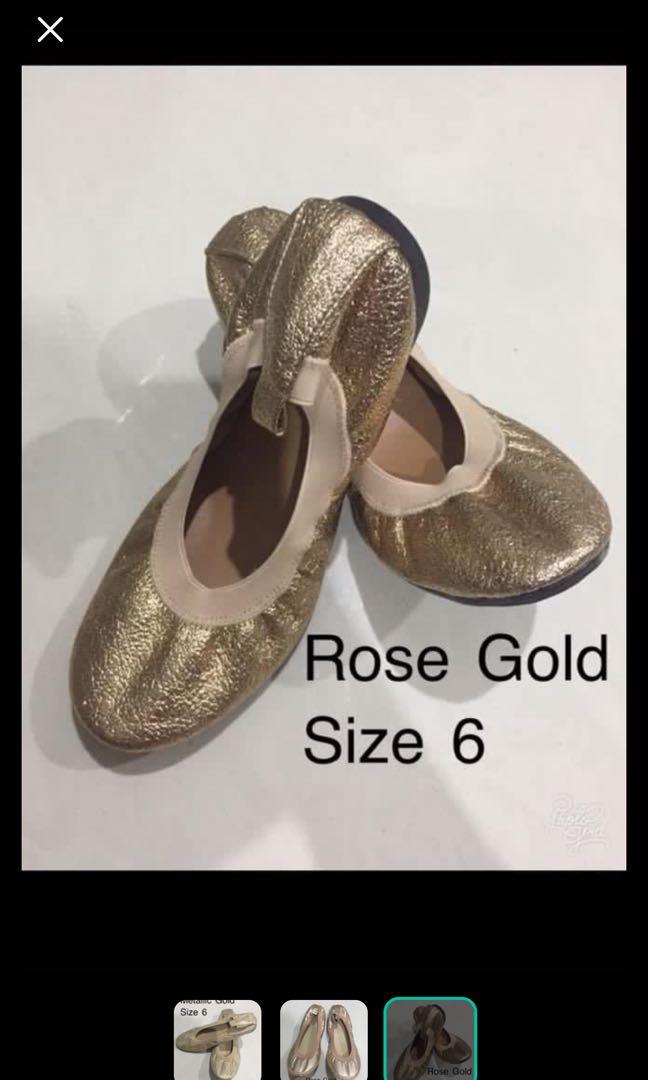 rose gold flats size 11