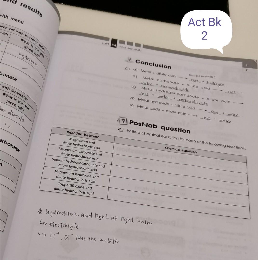 Mastering Chemistry 2019 book 1C, 2A, 2C,3A, activity book 2&3, 教科書 ...