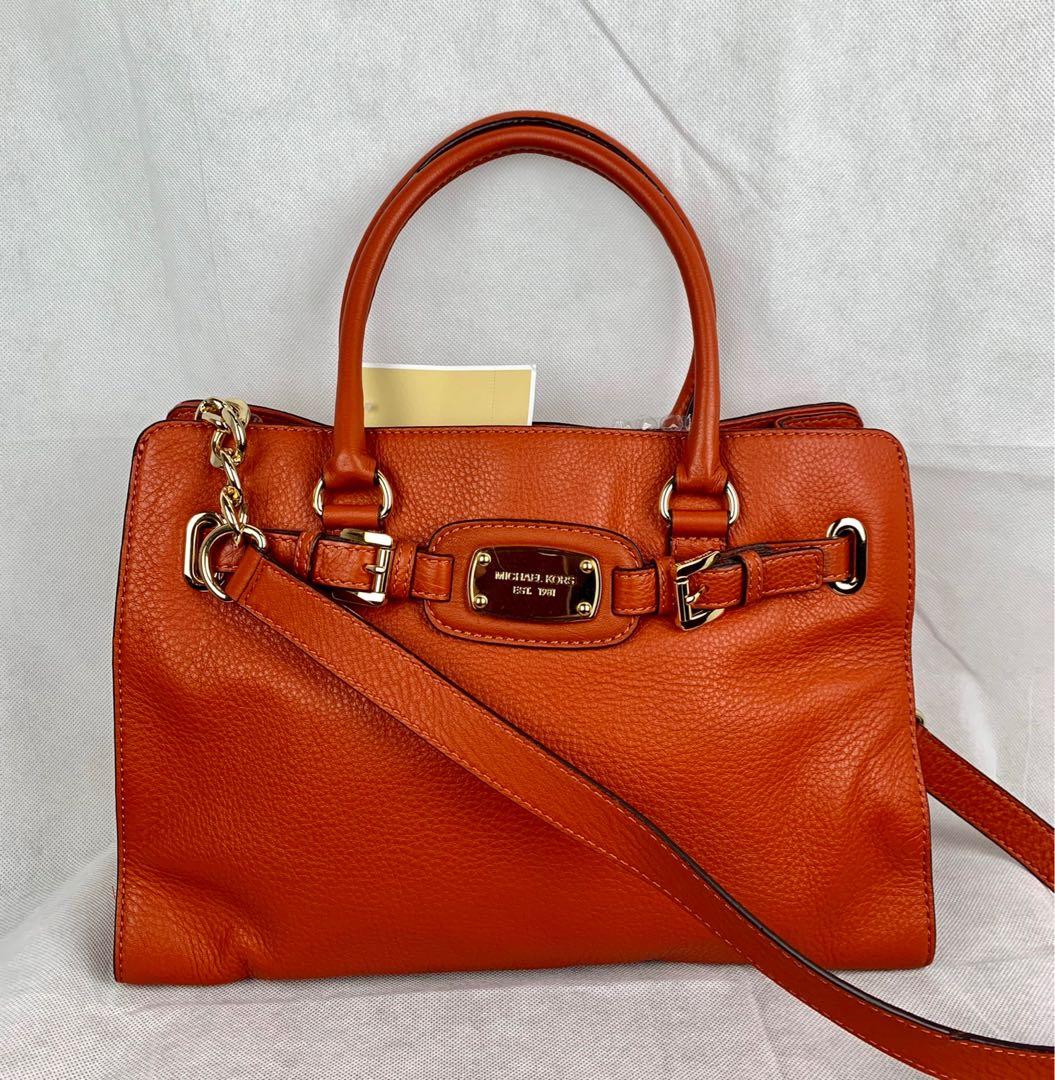 Michael Kors Tote Handbag Burnt Orange Full Leather Women S Fashion Bags Wallets On Carousell,Black White Removal Mtg