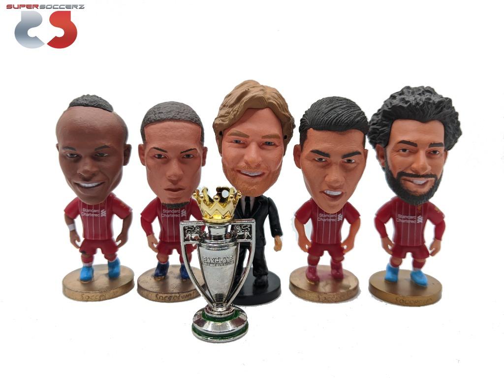 Mohamed Salah Sadio Mane Virgil Van Dijk Roberto Firmino Jurgen Klopp With English Premier League Trophy Liverpool Soccerwe Kodoto Collectible Football Figurine Set Toys Games Bricks Figurines On Carousell