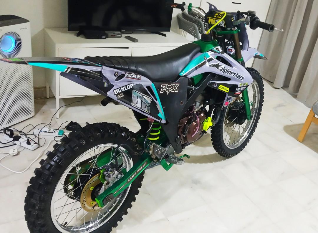 Motocross Kawasaki Kips Ade Gran Enjin Mantap Xpayah Pening Spareparts Ade Motorbikes On Carousell
