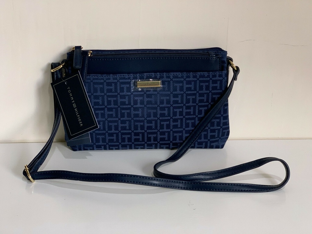 tommy hilfiger blue handbag