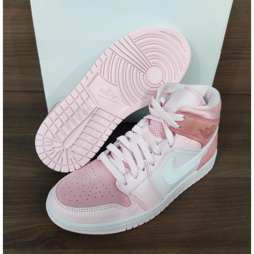 Nike air jordan sales mid pink