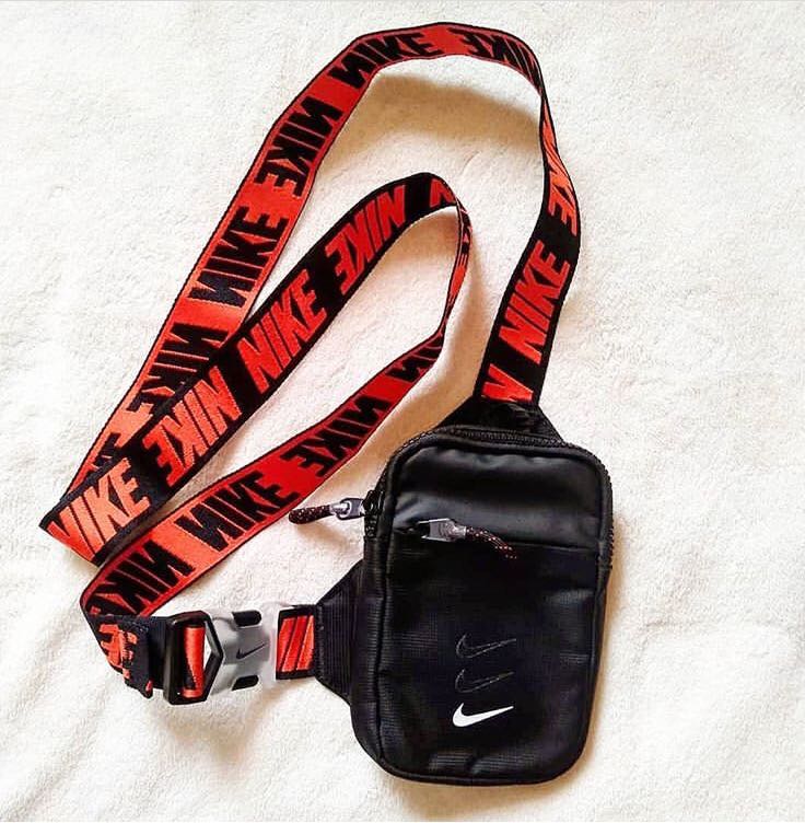 red and black nike fanny pack
