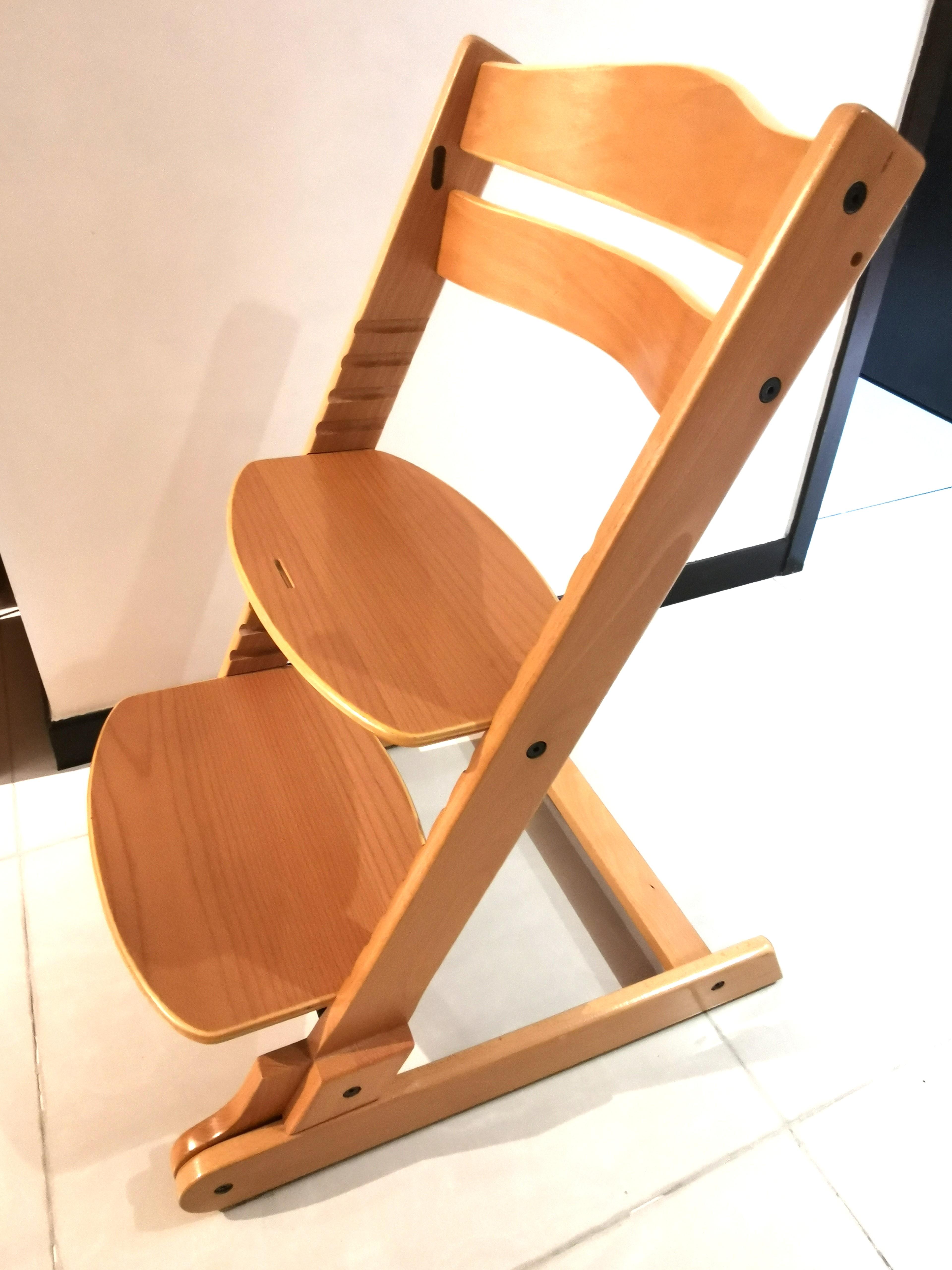 stokke wooden high chair