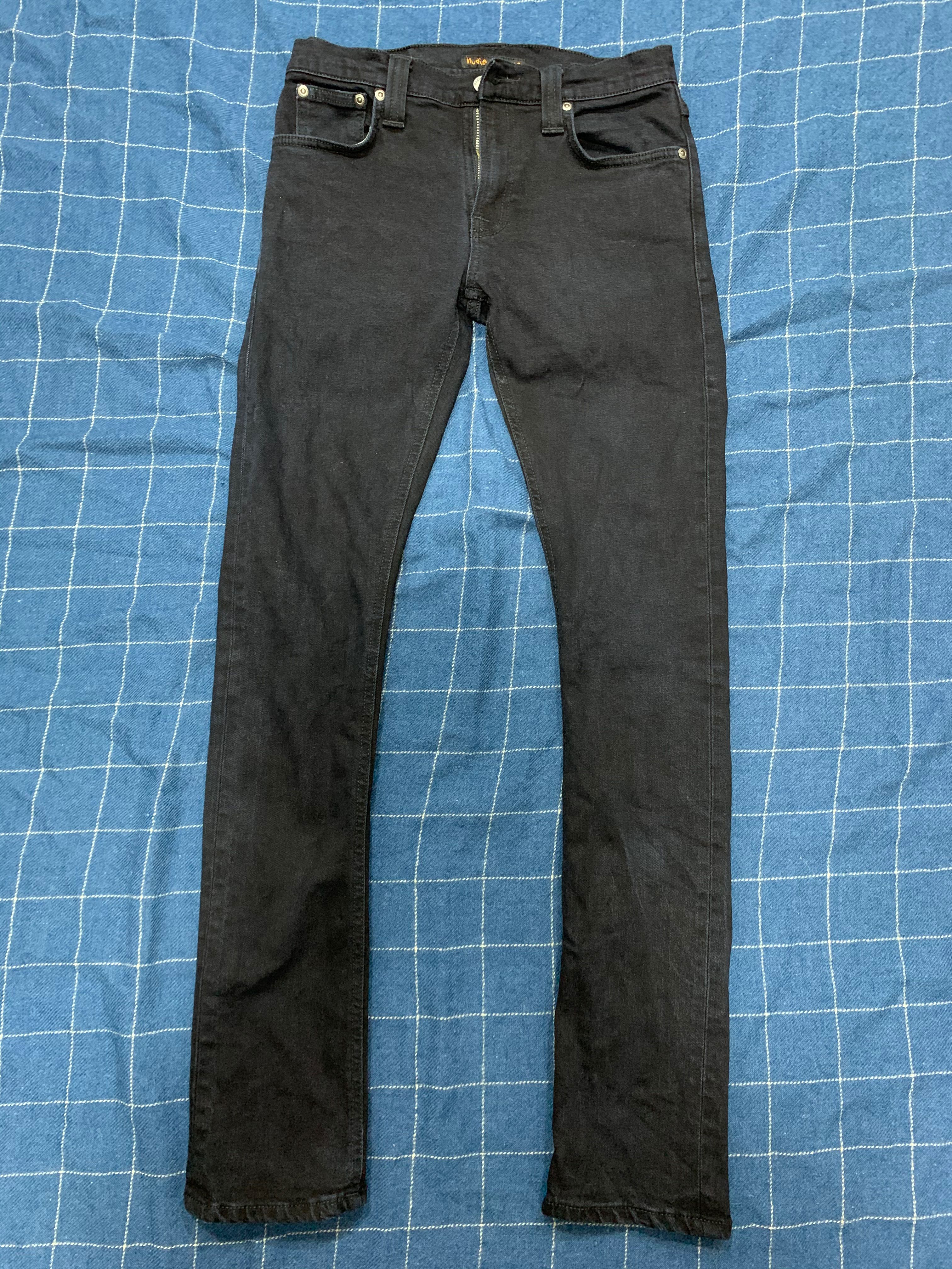 mens black nudie jeans
