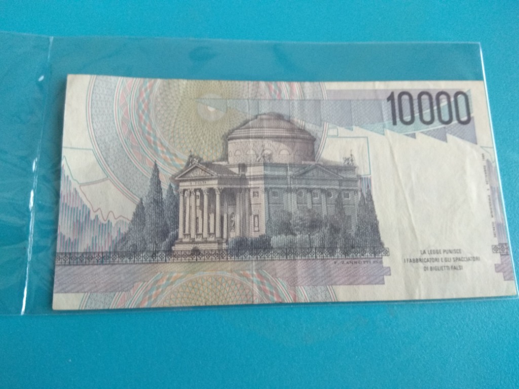 Old Italian 10000 Lira Lire Currency Banknote Alessandro Volta, Hobbies ...