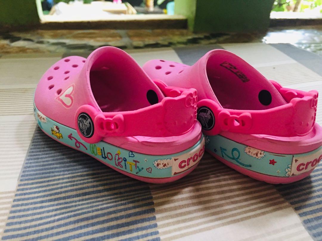 Original crocs hello kitty for girl, Babies & Kids, Babies & Kids Fashion  on Carousell