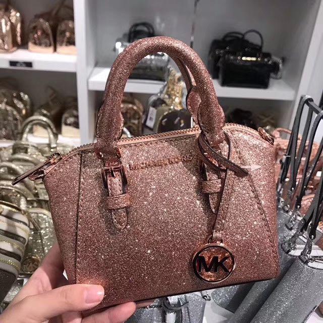 rose gold michael kors purse