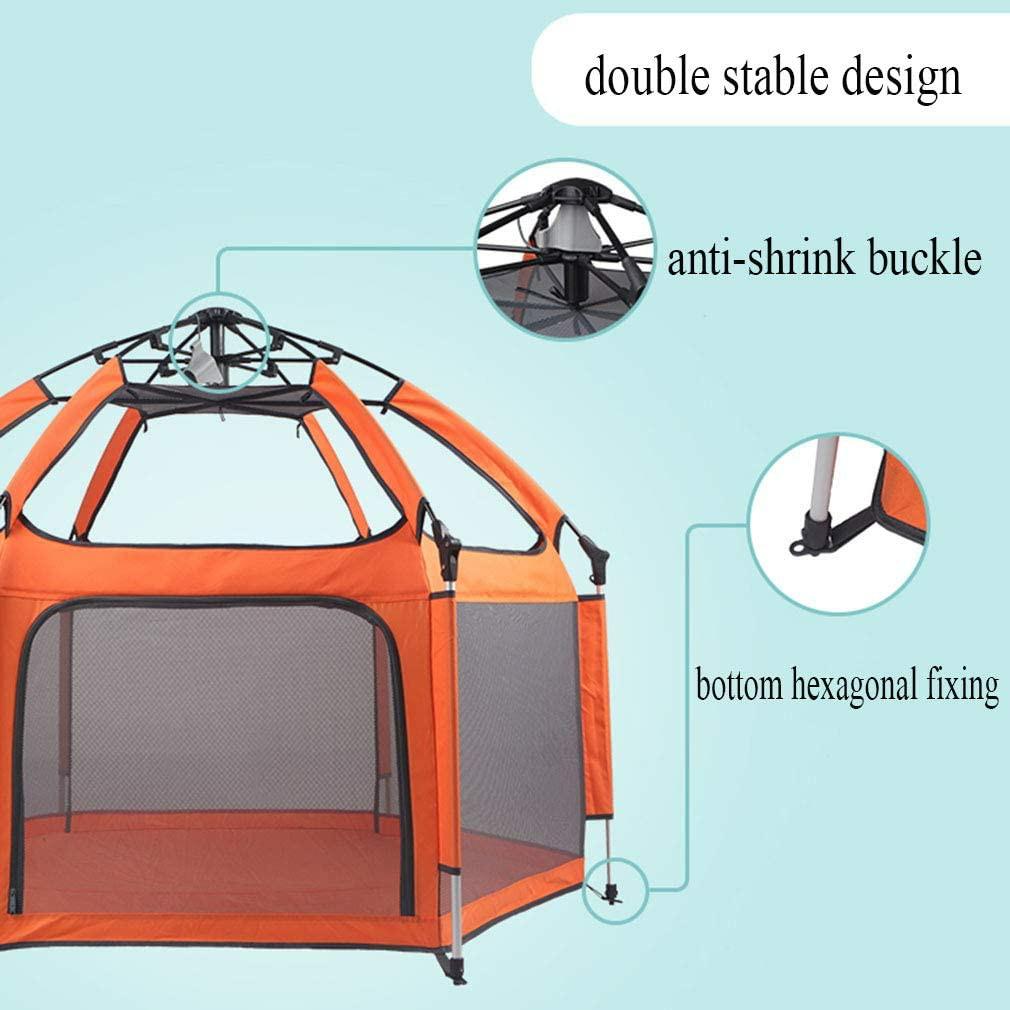 Portable Playpen (Category: Infant Playtime) located in Las Pinas. Submitted by clearancefanatic (Listing ID 1019845122, Image 3). Description: Foldable Compact Baby Playpen, Portable Playard Indoor and Outdoor,with UV Canopy,Mat and Carry Case, Safety Gate Kids Activity Center Playpen for Infants,Orange.