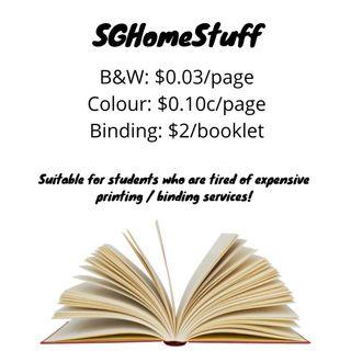 Printing Binding Laminating Services 🖨