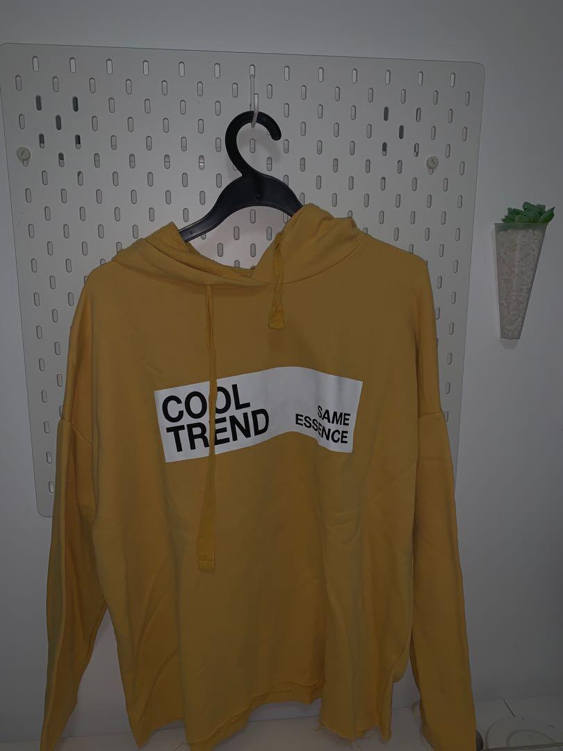 Pull and bear mustard hoodie online