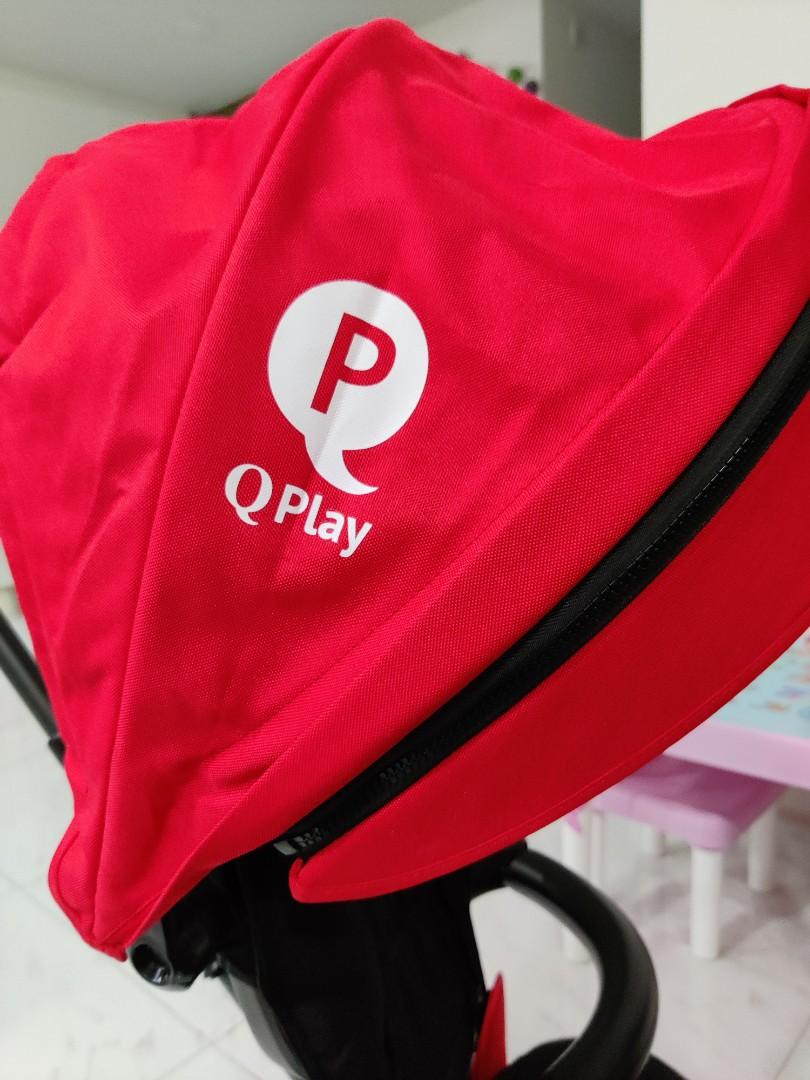 [Q Play] RITO 3 in 1 multi functions Easy Fold Children Tricycle. Push