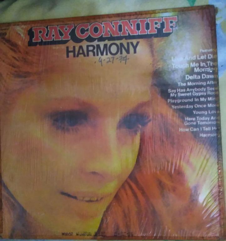 Ray Conniff - Harmony (album) (Category: Vinyls) located in Caloocan City. Submitted by junmadrid (Listing ID 1019800532, Image 1). Description: Long Playing Record Ray Conniff - Harmony (album) Php 700.00 Songs included: Side 1 Harmony Playground In My Mind The Morning After Young Love Live And Let Die How Can I Tell Her Side 2 Say Has Anybody Seen My Sweet Gypsy Rose Yesterday Once More Delta Dawn Touch Me In The Morning Here Today and Gone Tom