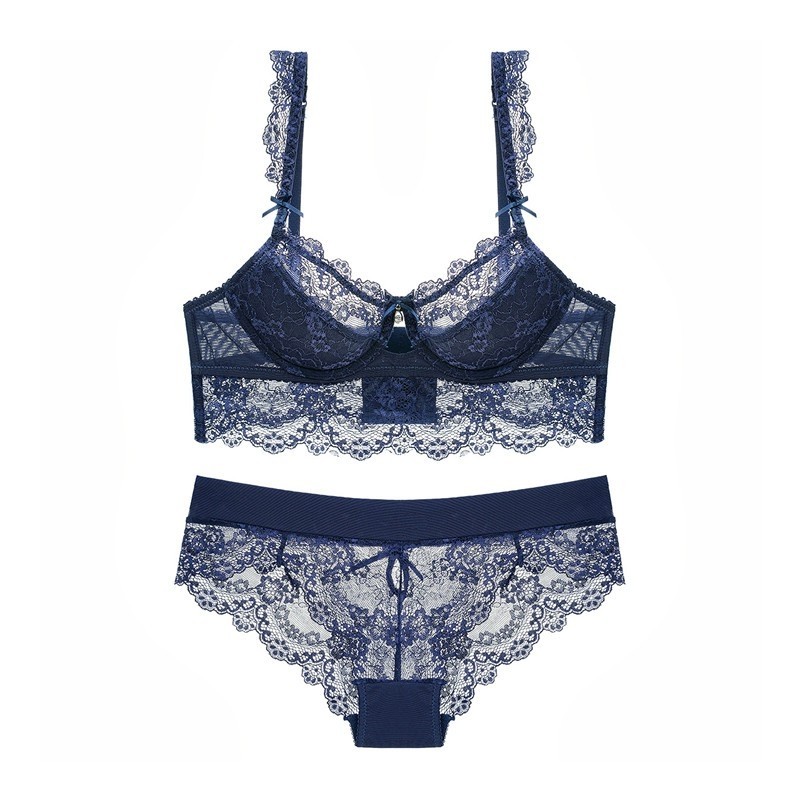 blue lingerie top