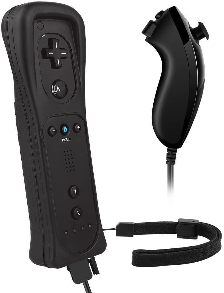 Remote Controller for Wii and Wii U,XW02 Nintendo Wii Remote Control and Nunchuck with Silicone