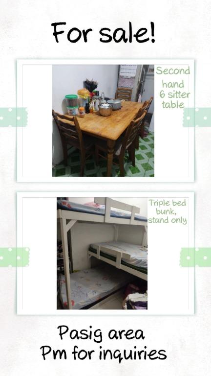 used triple bunk beds for sale