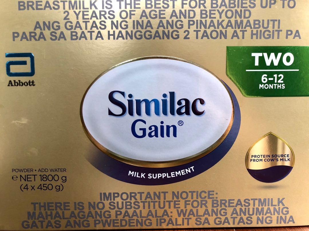 Similac Gain 6 12 Mos Babies Kids Nursing Feeding Breastfeeding Bottle Feeding On Carousell