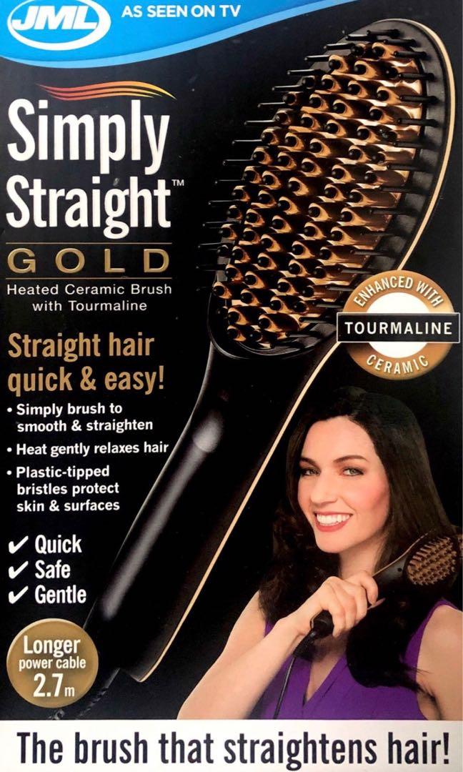 Simply straight top gold brush