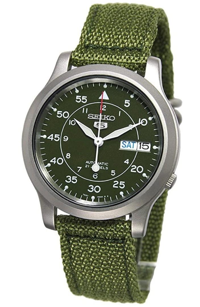 Snk805k2 Seiko 5 Automatic Nato Military Strap Men S Watch Men S Fashion Watches On Carousell