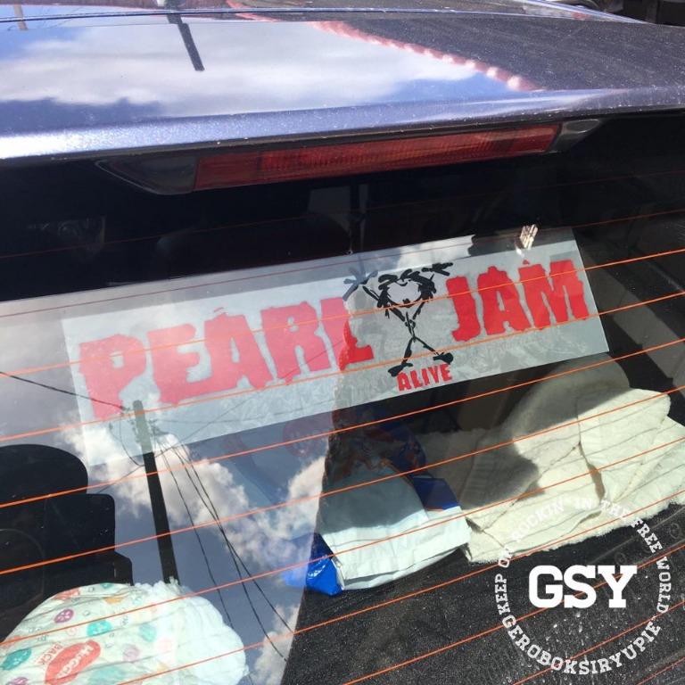 (Stiker Cermin Kereta) Windshield / Glass Sticker 16" x 4.5" Black