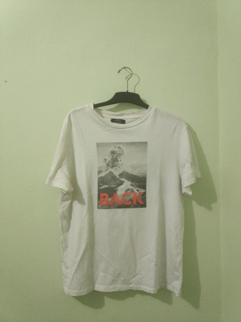 T Shirt Bershka Ori Men S Fashion Clothes Tops On Carousell