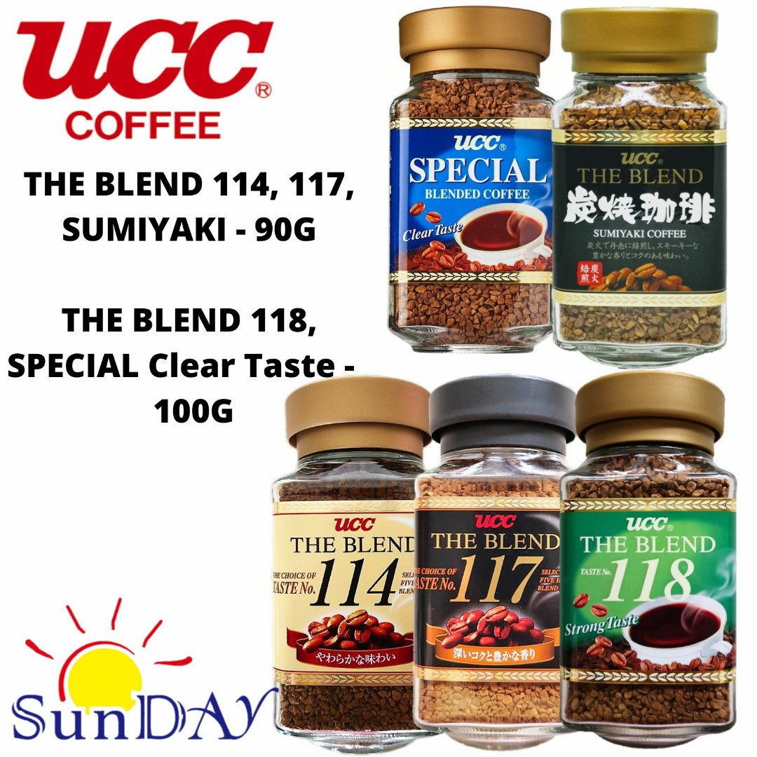 Ucc The Blend Instant Coffee 114 117 118 Sumiyaki Special Blend 666 Food Drinks Packaged Instant Food On Carousell