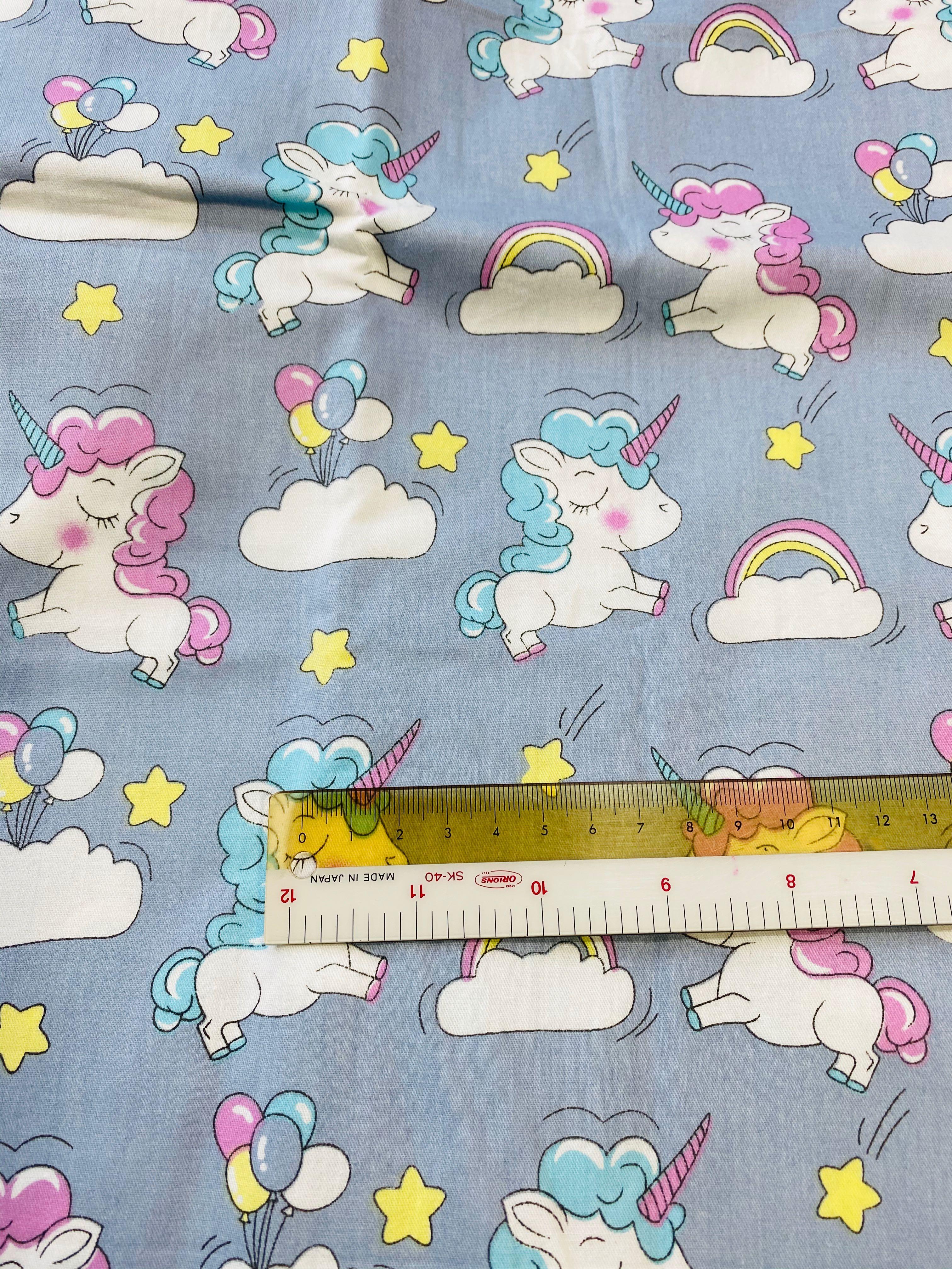 Unicorn Cotton Fabric Design Craft Craft Supplies Tools On