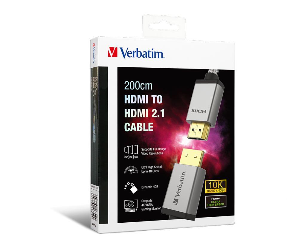 Verbatim Hdmi To Hdmi 2 1傳輸線10k 電子產品 電話 平板電腦裝飾 Carousell