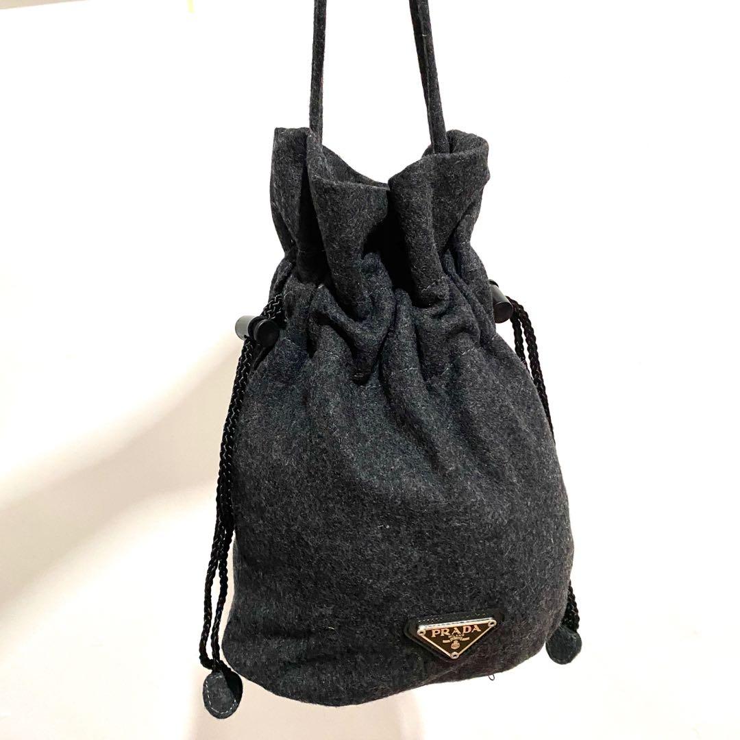 vintage prada bucket bag