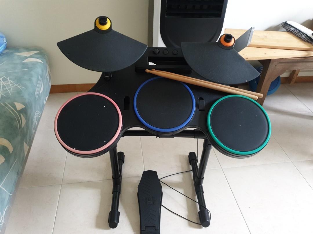 Wii guitar hero drum set accessories, Toys & Games, Video Gaming